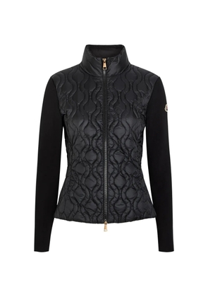 Moncler quilted cardigan - Black