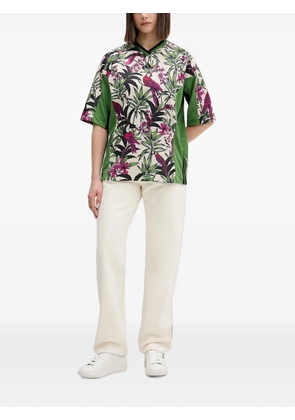 adidas x Farm Rio floral print V-neck T-shirt - Green