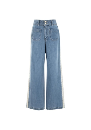 Veronica Beard Taylor wide-leg jeans - Blue