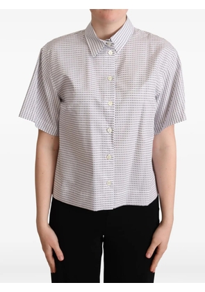 Dolce & Gabbana polka-dot poplin shirt - White