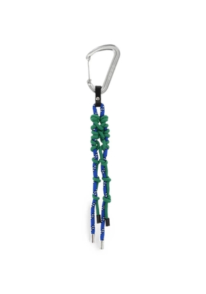 DSQUARED2 carabiner knotted keychain - Blue
