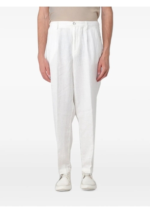 Re-Hash pleated-front trousers - White