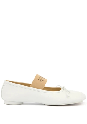MM6 Maison Margiela Anatomic ballerinas shoes - White