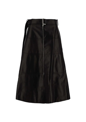 Partow belted panelled maxi skirt - Black