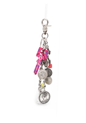 Ottolinger Chance coin-pendant bag charm - Silver