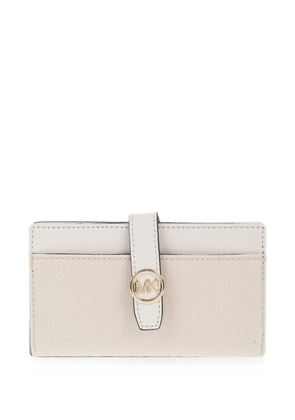 Michael Kors Greenwich logo-plaque wallet - Neutrals