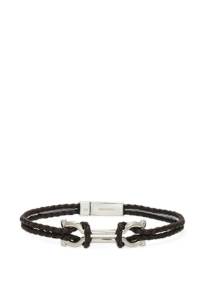 Ferragamo Gancini braided bracelet - Silver