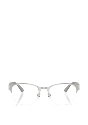 POLO RALPH LAUREN EYEWEAR brushed-finish half-rim glasses - Silver