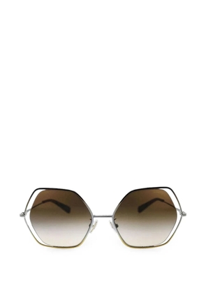 Coach geometric-frame sunglasses - Silver
