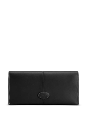 Tod's vertical leather wallet - Black