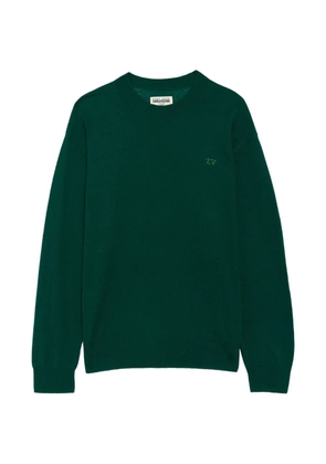 Zadig&Voltaire Swyna logo-embellished cashmere sweater - Green
