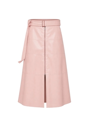 Partow belted panelled midi skirt - Pink