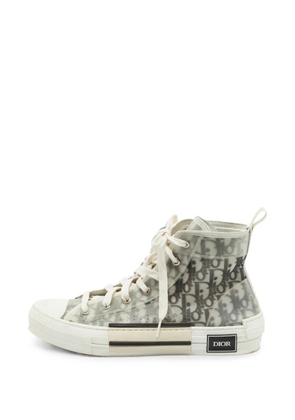 Christian Dior Pre-Owned B23 Oblique-pattern sneakers - White
