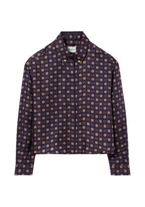 Claudie Pierlot printed silk shirt - Blue