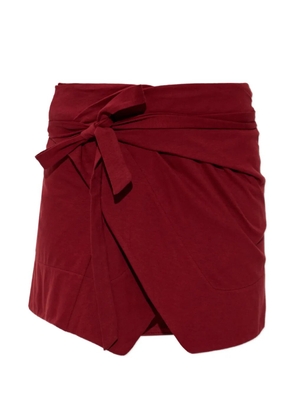 ISABEL MARANT Berenice wrap-style mini skirt - Red