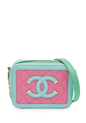 CHANEL Pre-Owned 2018-2019 Filigree Vanity shoulder bag - Pink