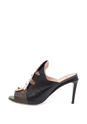 Fendi Pre-Owned Flowerland cut-out sandals - Black