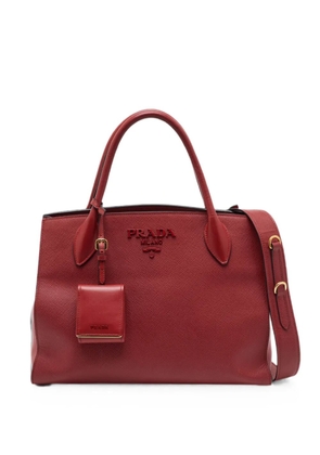 Prada Pre-Owned Monochrome leather tote bag - Red