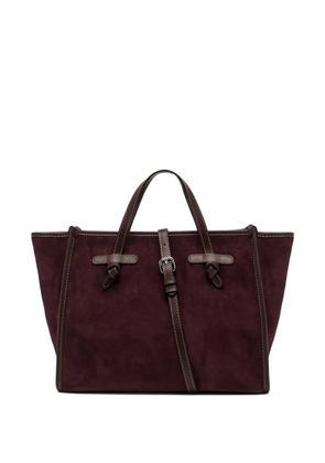 GIANNI CHIARINI Miss Marcella suede tote bag - Red