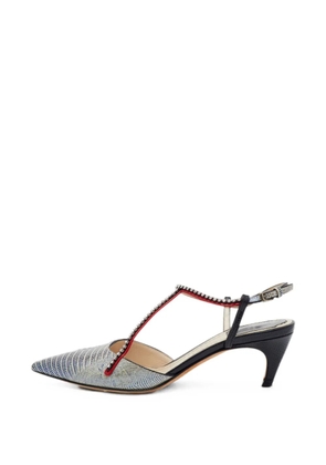Christian Dior Pre-Owned crystal-embellished heeled pumps - Grey