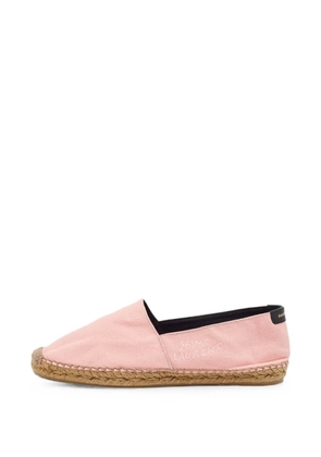 Saint Laurent Pre-Owned Cassandra logo-embroidered espadrilles - Pink