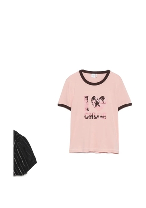 Chloé logo-print T-shirt - Pink