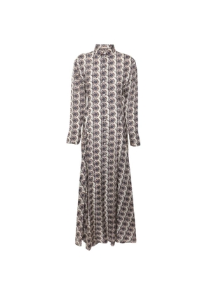 Alaïa Pre-Owned floral-print maxi dress - Neutrals