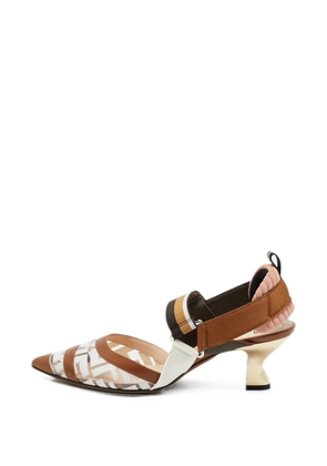 Fendi Pre-Owned Colibri slingback pumps - White