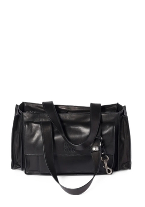 Miu Miu Utilitaire nappa leather shopping bag - Black