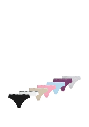 Karl Lagerfeld logo thong multiband (pack of seven) - Pink