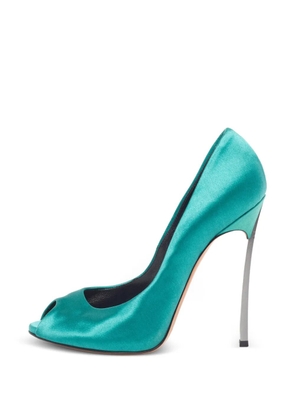 Casadei Vintage Blade peep-toe pumps - Green