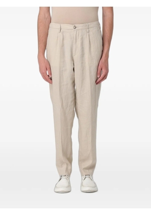Re-Hash pleat-detail linen trousers - Neutrals