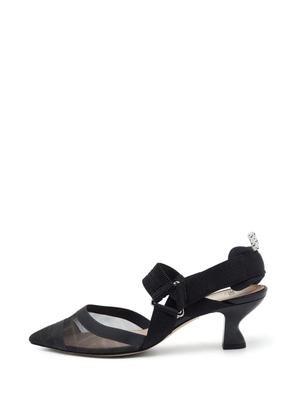 Fendi Pre-Owned Colibri Zucca mesh pumps - Black