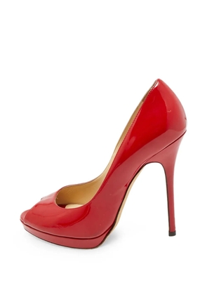 Jimmy Choo Pre-Owned Luna peep-toe pumps - Red