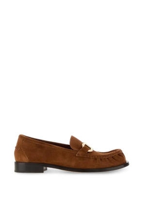 Ferragamo Maryan suede loafers - Brown