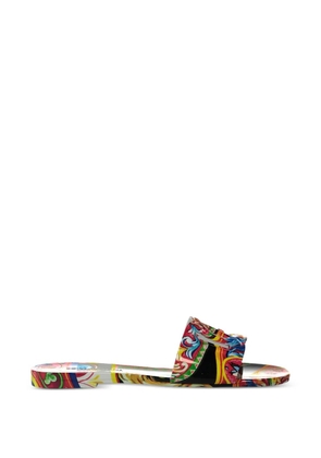 Dolce & Gabbana Carretto-print sandals - Red