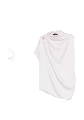 Fabiana Filippi draped-detail knot-embellished top - Neutrals