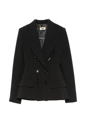 Elisabetta Franchi double-breasted peaked-lapel blazer - Black