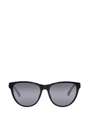 Armani Exchange logo-print round-frame sunglasses - Black
