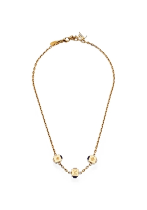 Louis Vuitton Pre-Owned Gamble crystal-embellished necklace - Gold