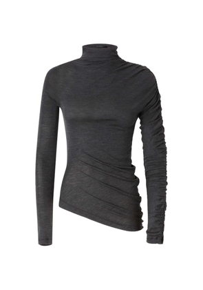 PINKO ruched asymmetric top - Grey