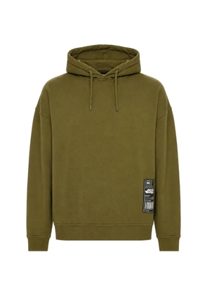 DSQUARED2 logo-patch relaxed-fit hoodie - Green