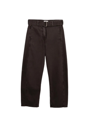 Magda Butrym Low-rise belted jeans - Brown