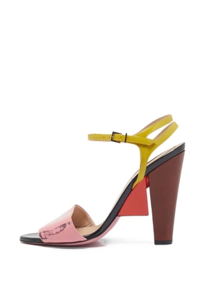 Fendi Pre-Owned ankle-strap patent leather sandals - Pink