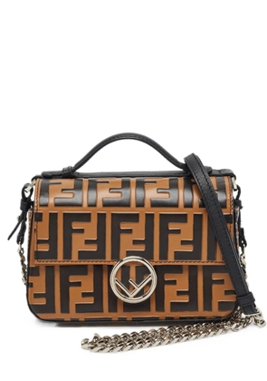 Fendi Pre-Owned micro Double Baguette leather tote bag - Brown