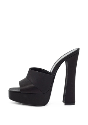 Saint Laurent Pre-Owned Boogie platform sandals - Black