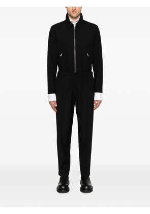MM6 Maison Margiela drawstring-waist logo-patch trousers - Black