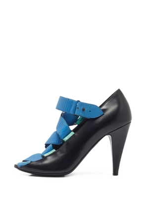 Balenciaga Pre-Owned peep-toe strap pumps - Black