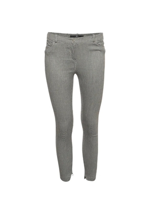 Elisabetta Franchi checked cropped trousers - White