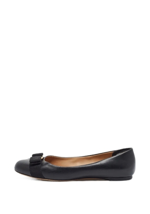 Ferragamo Pre-Owned Varina bow ballet flats - Black